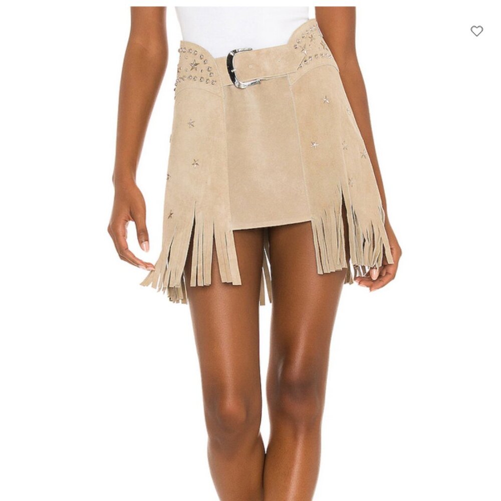 X REVOLVE Paris Texas Full Skirt / Understated Leather